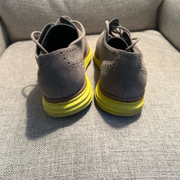 Cole Haan Lunargrand gray with yellow soles - Picture 2 of 5